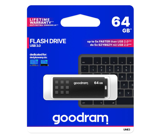 Pendrive GOODRAM UME3 64GB USB 3.2 Czarny - 606358 - zdjęcie 5